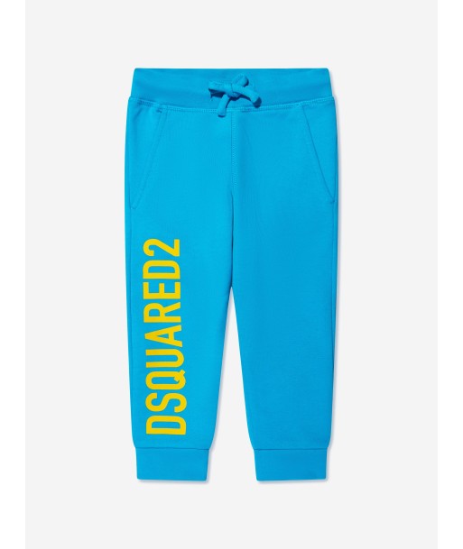 Dsquared2 Kids Logo Pants In Blue À commander