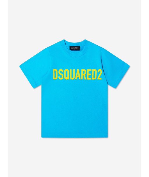 Dsquared2 Kids Logo T-Shirt In Blue pas cher