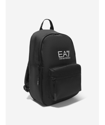 EA7 Emporio Armani Kids Logo Backpack in Black (34cm) 50-70% off 