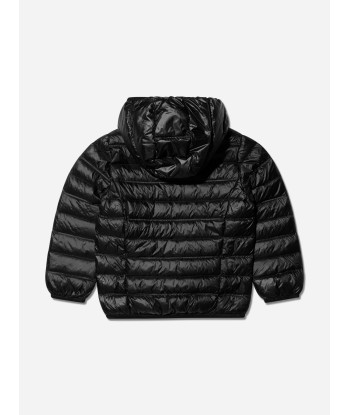 EA7 Emporio Armani Boys Down Padded Puffer Jacket in Black pour bénéficier 