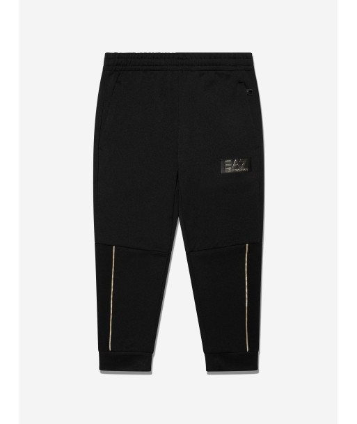 EA7 Emporio Armani Boys Train Gold Label Joggers in Black shop