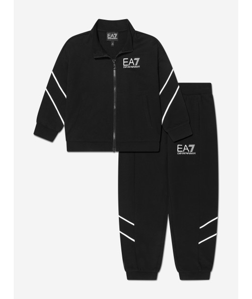 EA7 Emporio Armani Boys Train Logo Tracksuit in Black store