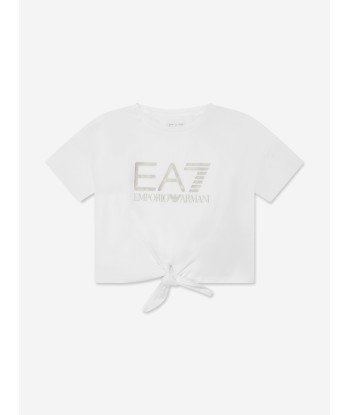 EA7 Emporio Armani Girls Train T-Shirt And Shorts Set in Black Les magasins à Paris