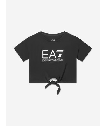 EA7 Emporio Armani Girls Train T-Shirt And Shorts Set in Black à prix réduit toute l'année