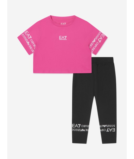 EA7 Emporio Armani Girls T-Shirt And Leggings Set in Pink 2 - 3 jours ouvrés.