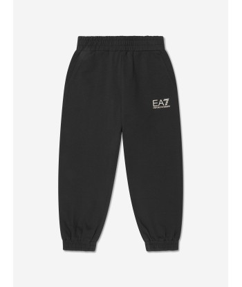 EA7 Emporio Armani Girls Shiny Logo Tracksuit in Black suggérées chez