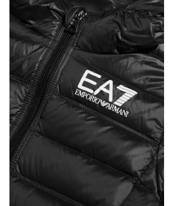 EA7 Emporio Armani Boys Down Padded Lightweight Jacket in Black hantent personnes