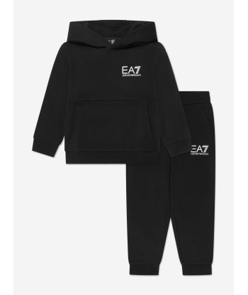 EA7 Emporio Armani Boys Train Core ID Tracksuit in Black solde