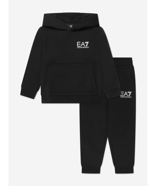 EA7 Emporio Armani Boys Train Core ID Tracksuit in Black solde