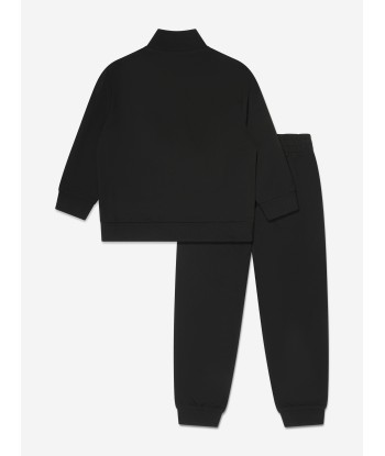 EA7 Emporio Armani Boys Logo Tracksuit in Black rembourrage situé sous