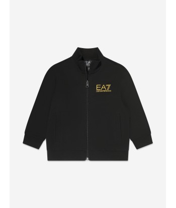 EA7 Emporio Armani Boys Logo Tracksuit in Black rembourrage situé sous