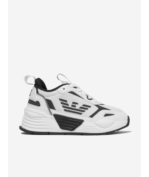 EA7 Emporio Armani Kids Ace Runner Trainers in White commande en ligne