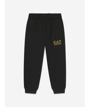 EA7 Emporio Armani Boys Logo Tracksuit in Black rembourrage situé sous