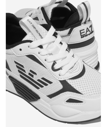 EA7 Emporio Armani Kids Ace Runner Trainers in White commande en ligne