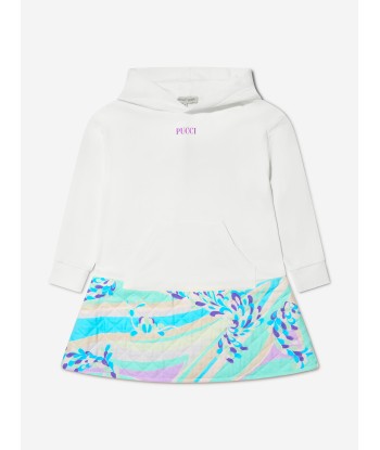 Pucci Girls Patterned Hooded Sweater Dress Amélioration de cerveau avec