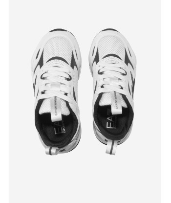 EA7 Emporio Armani Kids Ace Runner Trainers in White commande en ligne