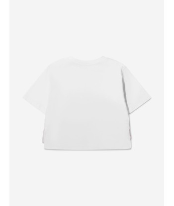 Pucci Girls Ruffle Detail Logo T-Shirt le concept de la Pate a emporter 