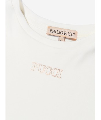 Pucci Girls Printed Sleeve Logo Dress Profitez des Offres !