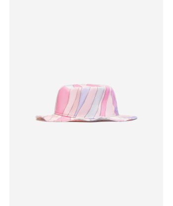 Pucci Girls Marmo Print Bucket Hat in Pink hantent personnes