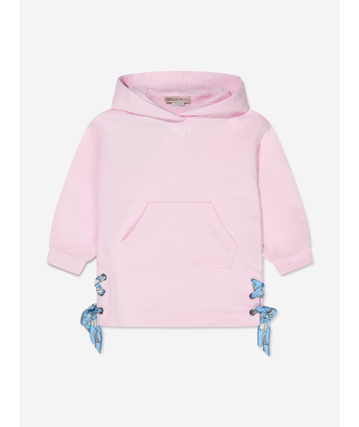 Pucci Girls Hooded Jersey Dress in Pink de la marque