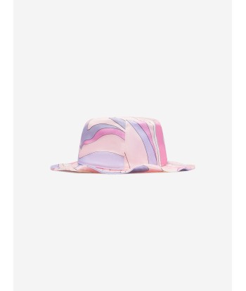 Pucci Girls Marmo Print Bucket Hat in Pink hantent personnes