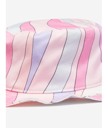 Pucci Girls Marmo Print Bucket Hat in Pink hantent personnes