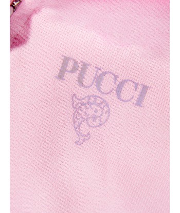 Pucci Baby Girls Zip Up Hoodie in Pink pas cher chine