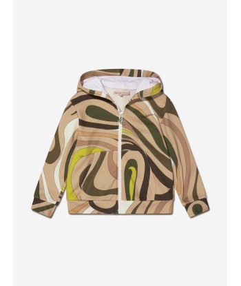 Pucci Girls Marmo Zip Up Hoodie in Green Par le système avancé 