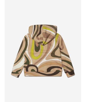 Pucci Girls Marmo Zip Up Hoodie in Green Par le système avancé 