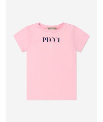 Pucci Girls Fish Logo T-Shirt in Pink online