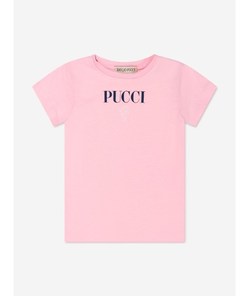 Pucci Girls Fish Logo T-Shirt in Pink online