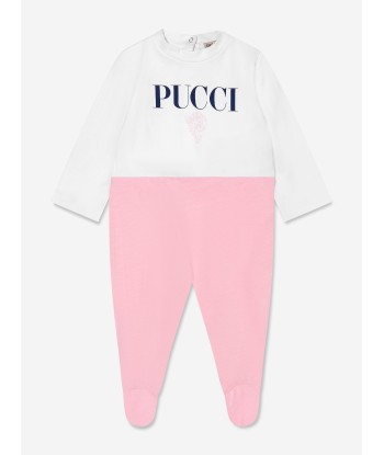 Pucci Baby Girls Babygrow Gift Set in White outlet