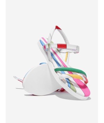 Pucci Girls Marmo Print Sandals in Multicolour français