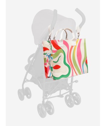 Pucci Baby Girls Marmo Print Changing Bag in Multicolour Dans la société mordern