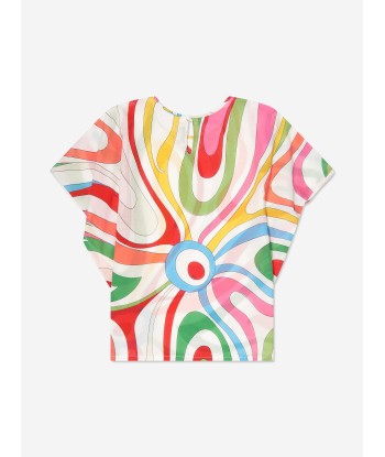 Pucci Girls Marmo Print Dress in Multicolour Vous souhaitez 