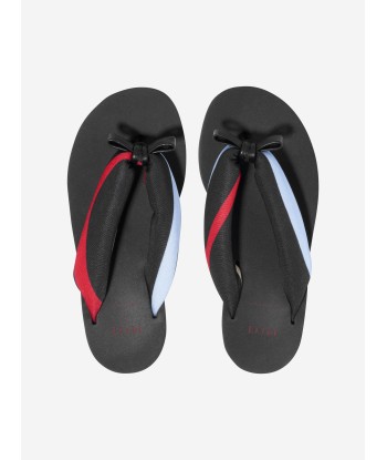 Pucci Girls Marmo Print Flip Flops in Black s'inspire de l'anatomie humaine