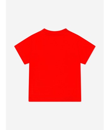 Pucci Baby Girls Logo T-Shirt in Red En savoir plus