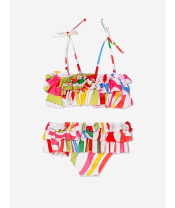 Pucci Girls Marmo Ruffle Bikini in Multicolour de pas cher