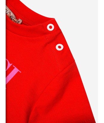 Pucci Baby Girls Logo T-Shirt in Red En savoir plus