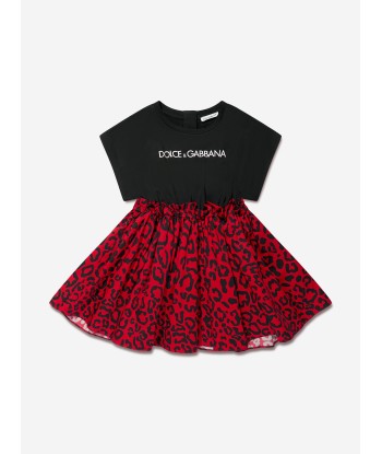 Dolce & Gabbana Girls T-Shirt Dress in Red est présent 