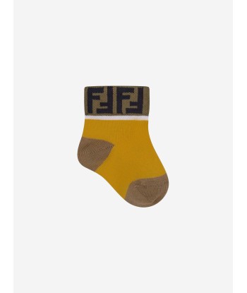 Fendi Baby Girls Cotton Logo Trim Socks Set (7 Pack) Vous souhaitez 