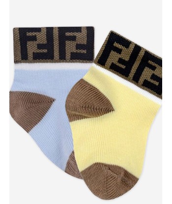 Fendi Baby Multipack FF Logo Socks in Multicolour Véritable concentré