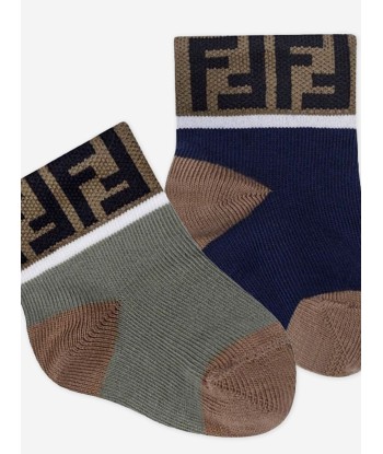 Fendi Baby Multipack FF Logo Socks in Multicolour Véritable concentré