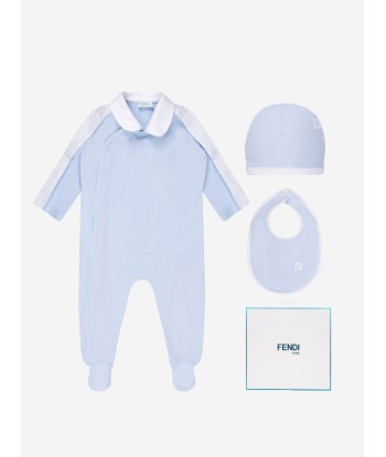 Fendi Baby Boys Babygrow Gift Set in Blue Jusqu'à 80% De Réduction