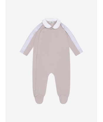 Fendi Baby Logo Babygrow Gift Set in Beige la livraison gratuite