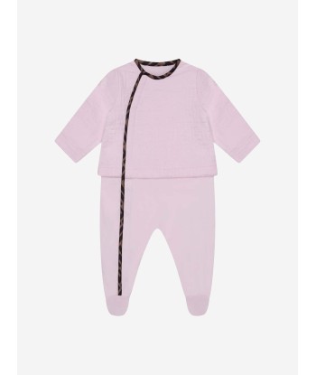 Fendi Baby Girls Cotton Babygrow Gift Set (3 Piece) in Pink Par le système avancé 