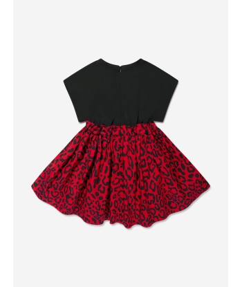 Dolce & Gabbana Girls T-Shirt Dress in Red est présent 