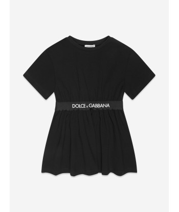 Dolce & Gabbana Girls Logo T-Shirt Dress in Black une grave pollution 