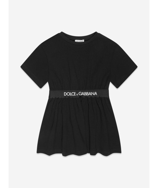 Dolce & Gabbana Girls Logo T-Shirt Dress in Black une grave pollution 