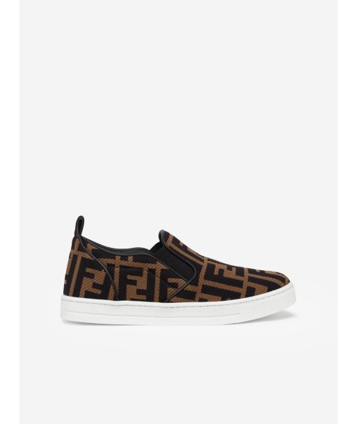 Fendi Unisex FF Logo Slip On Trainers soldes